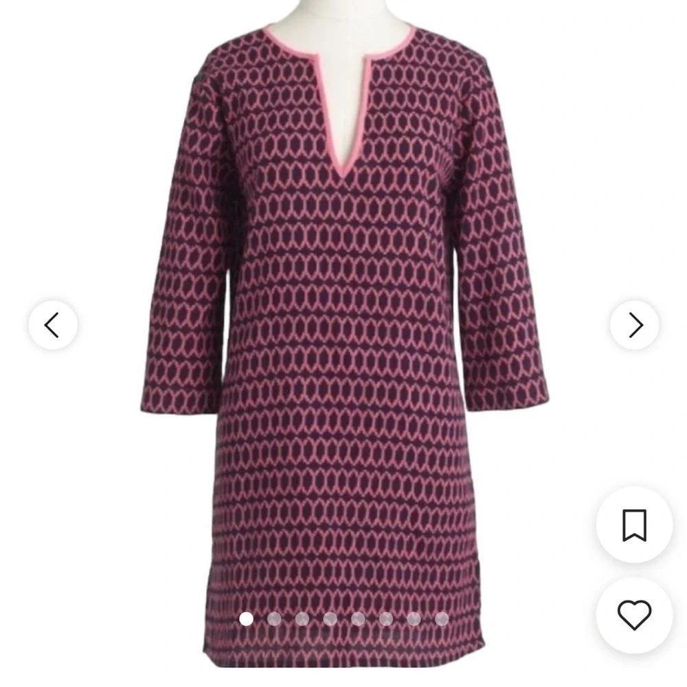 NWT J. CREW Tile Print Swim Coverup / Tunic Dress
